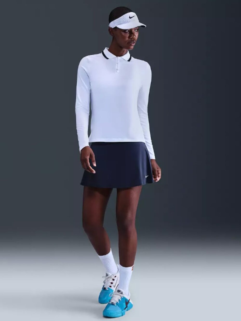 Nike Dri-Fit Athletic Tennis Golf Skort Navy Blue - Size Small